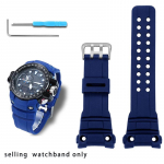 Spetsiaalse liidesega silikoonist kellarihm Casio Navigation Master 5371 GWN-1000/GWN-1000B seeria jaoks GWN-1000 sinine