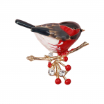 Uus Rhinestone'i kampsuni klamber klambriga, sulamist keebipandlaga, kraeklambriga, salliklambriga, Euroopa ja Ameerika v&ouml;&ouml;koha klambriga, fikseeritud pross One Size punane