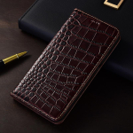 Krokodilli naturaalsest nahast klapp&uuml;mbris Xiaomi Poco X3 X4 X5 X6 X7 F1 F5 F6 F7 M3 M4 M5 M5S M6 M7 Plus GT Pro ultra jaoks Poco F7&Genuine Leather