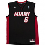 Adidas NBA LeBron James Miami Heat Number 6 V-kaelusega Varrukateta Korvpallivorm Unisex vorm 7818A-3HB-AEB1382 S