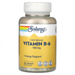Solaray, B6-vitamiin, 100 mg, 120 k&ouml;&ouml;giviljakapslit