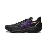 Li Ning Light Speed 4 Cushioning Slip Resistant Abrasion Resistant Rebound Low top Basketball Shoes Men's Black Purple ABPW011-7 43