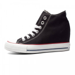 Converse All Star Abrasion Resistant Height Increasing High top Canvas Shoes Women's Black 547198C 37.5