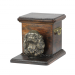 Cavalier King Charles Spaniel I - urn for dog ashes with a statuette, elegant urn for a dog, unique urn with a bust of a dog by Art-Dog brand