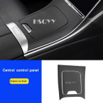 Auto keskpaneeli nahast stiilis paneelikate viimistlusraam sisekujunduse muudatused Mercedes Benz C GLC klassi W206 X254 jaoks GLC Black 2023