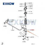 2 tk Tagumise vedrustuse amortisaator Mitsubishi Lancer Sportback CX3A CX4A CY1A CY2A CY4A jaoks 4162A207