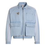 Adidas Originals Adilenium Hooaeg 5.0 Denim L&otilde;tv l&otilde;ige T&otilde;mblukuga kootud jakk Meeste jakid KX4824 S