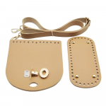 Nahkkoti rihmaga k&auml;sitsi valmistatud k&auml;ekottide kootud komplekt kvaliteetseid kotip&otilde;hjasid koos riistvaratarvikutega isetehtud &otilde;lakottide jaoks khaki