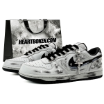 Nike Big Suixin, Tume &Ouml;&ouml; Roos, Ostukoti Polsterdus Katvus Libisemisvastane Madal Ketsid Rula Kingad Meeste Hall 355152-017(Team45-) 40 gray