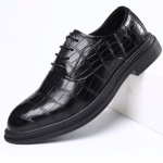 Meeste klassikalised &auml;rikleitkingud Moodsad elegantsed ametlikud pulmakengad Meeste slip-on kontori Oxfordi kingad meestele 6.5 must
