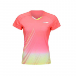 Li-Ning Kiirkuivav Spordis&auml;rk T-s&auml;rk Naistele topid Helendav-Kamellia-Punane AAYU144-1 M