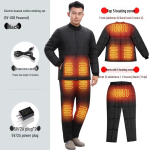 Meeste termiline elektriliselt kuumutatav suusap&uuml;ksid ja jope reguleeritava temperatuuriga 2XL (130-140 jin) must