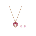 Swarovski Hyperbola S&uuml;damekujuline Geomeetriline Komplekt Kuup Tsirkooniumoksiid Imitatsioon Kristall Roosa Kuld Tooni Kaelakee Naiste kaelakee 5683574 Box (Random Color)
