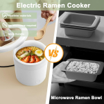 Elektrilised kuumad potid, mini-Ramen pliit 1 l, 500 W elektripliit nuudlite jaoks, kaasaskantav pott &uuml;lekuumenemiskaitsega, keetmise kuivuskaitse UK Plug