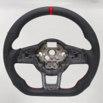 S&uuml;sinikkiust nahast spordirool, Volkswagen Tiguan Golf 7 7.5 GTI GTE 2013-2019 personaalsed autoosad. Leather (No airbag) must