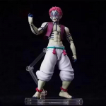 15cm Akaza tegevuskuju Demon Slayer &Uuml;lemkuu Kolm Liigutatavad liigesed Lahing GK kuju Koguja figuur Kingitus anime f&auml;nnidele