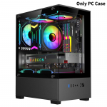 L&auml;bipaistev lauaarvuti &uuml;mbris arvutitorn M-Atx Itx emaplaadi 240 mm ventilaatoritele 3,5 tolli k&otilde;vaketta pikendusaluse 2,5 mm SSD hoidik Black Only PC Case