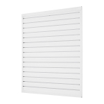 4 x 4 jalga soonseina paneel PVC Valge Garaaži soonseina Modulaarse disainiga
