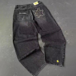 Vintage Blue Baggy Teksad K&otilde;rge v&ouml;&ouml;kohaga T&auml;navar&otilde;ivad Teksad Y2K Meeste P&uuml;ksid Harajuku Hip Hop Kirjatikandid Laia s&auml;&auml;rega p&uuml;ksid Plus Size S