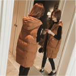 Naiste s&uuml;gis- ja talvine puuvillane vest puuvillaste r&otilde;ivaste pika osaga Big Yards Cotton Fat Sister jope M