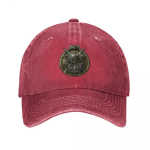 Viikingikilp - P&otilde;hjamaa Norse Valhalla Unisex stiilis baseball-m&uuml;tsid Kulunud teksariidest pestud m&uuml;tsid M&uuml;ts reguleeritava sobivusega Snapback m&uuml;ts One Size punane
