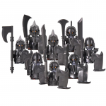 MOC Keskaja lotr Figuurid Ork S&otilde;durid R&ouml;&ouml;vel Vargr Hunt Elevant Ratsu R&uuml;&uuml;tlid Ehitusklotsid Klotsid M&auml;nguasjad lastele kingitused