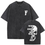 Forward Observations Group Skelett Hunt Vintage Pesitud T-s&auml;rk Meestele S&otilde;jaline Tuuleuuring S&otilde;dur T-s&auml;rk Meeste &Uuml;le suuruse T-s&auml;rgid XL black