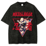 Metal Gear Solid Manga M&auml;ngud Graafiline Prindiga T-s&auml;rk Meestele Naistele Uus Mood Harajuku Pesitud Puuvillased T-s&auml;rgid L&otilde;dvad Vabaaja &Uuml;lem&otilde;&otilde;dulised Topid M red