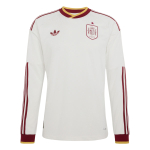 Adidas Hispaania 26 v&otilde;&otilde;rsilguklubi autentne pikkade varrukatega s&auml;rk 'Off White' M gray