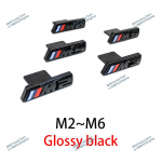 BMW esiv&otilde;re embleem M2 M3 M4 M5 M6 G31 G32 G38 E92 E93 F36 G05 G11 jaoks ABS auto esiv&otilde;re embleem kere &uuml;mberehituse tarvikud 1Pc M2 must