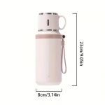 600ml Roostevabast terasest kohvitass Reisimiseks termokruus Lekkekindel termospudel Tee-kohvitass Kontori &auml;ristiilis termospudel 600ml