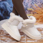 Naiste Saapad Moodsad Vibu &Uuml;mar Varvas Elegantne Lumesaapad Talvine Lame Kulumiskindel Pehme &Otilde;pilased Pluss Samet Soe Naiste Kingad 36