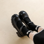 Uued Mary Jane Naiste Kingad Lihtsad Lolita Kingad Paks Tald K&otilde;rge Konts Luolita Jaapani Retro Briti Naiste Cosplay &Uuml;ksikud Kingad 35 matt must v&auml;rv
