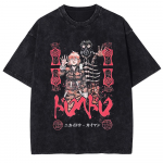 Vintage Manga Dorohedoro Prindiga T-s&auml;rk L&uuml;hikeste Varrukatega Vabaaja T-s&auml;rgid Topid Puuvillased Meeste Naiste R&otilde;ivad Gooti Pesemata T-s&auml;rk S mitmev&auml;rviline