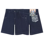 RogueWave Uus Harajuku Kirjad Mustad Teksap&uuml;ksid Hip Hop Vintage L&otilde;dvad L&uuml;hikesed P&uuml;ksid Vabaaja J&otilde;usaal Denim L&uuml;hikesed P&uuml;ksid Streetwear S
