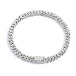 NUOYA Hip Hop Ehted 5mm &Otilde;huke Kuuba L&uuml;liga Kett H&otilde;betatud Iced Out Teemant K&auml;ev&otilde;ru Unisex Stiil Moeehted Bracelet 7 inch h&otilde;be