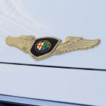 Metallist Kroomitud Auto Esikatte Embleem M&auml;rk Kleebis Alfa Romeo 156 159 147 155 Mito Giulia GT Giulietta Stelvio Tonale 4C 8C jaoks