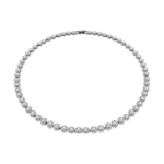 Swarovski Una Ingellik &Uuml;hev&auml;rviline Disain Ruteeniumiga Pinnatud Kristallkaelakee Unisex Paaristiil Valge 5681057 valge