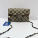[Kasutatud] Gucci Dionysus GG Supreme Super Mini kott 'Beež' - Suurep&auml;rane #G3685I ONE SIZE