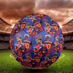 1 tk Barcelona M&auml;ngijad T&auml;histamine Stiilne Disain Suurus 5 Jalgpall Professionaalne Jalgpall V&otilde;istluseks Treeninguks Harjutamiseks. 0701a3 Size 5