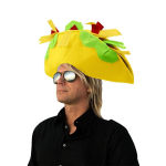 L&otilde;bus Halloweeni kost&uuml;&uuml;mi aksessuaar Pl&uuml;&uuml;sist taco m&uuml;ts Cinco de Mayo peotarbed Kaunistused Hull naljakas m&uuml;ts lastele ja t&auml;iskasvanutele One size fits all