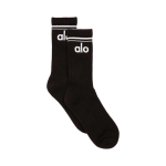 Alo Yoga Throwback Sokid Must Valge ONE SIZE must