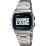 Casio Vintage Retro stiilis Unisex Digitaalkell A158WA-1DF / Digitaalkell, Ehtne Casio black
