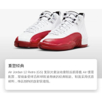Jordan 12 Retro Cherry 2023 GS 153265-116 36 brown