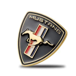 2 tk 3D auto embleem kere k&uuml;lje metallkleebised Kilp Stiil Auto Tarvikud Mustang 350 500 GT Cobra jaoks kuldne