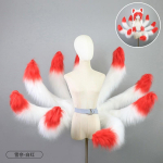 Pl&uuml;&uuml;sist &Uuml;heksasabaline Rebane Saba Cosplay Rekvisiit T&auml;iskasvanute Anime Konventsiooni Kost&uuml;&uuml;m - Valge Punane Roosa Variandid Snow White-Red white