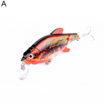 8 cm 3D Eyes Painted Bionic Wobbler Swim Minnow kunstlik kalap&uuml;&uuml;gi peibutis k&otilde;va s&ouml;&ouml;t A