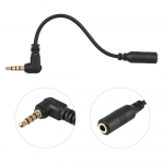 Andoer EY-S04 3,5 mm 3 poolusega TRS emane kuni 4 poolusega TRRS isane mikrofoni adapteri kaabel Audio stereomikrofoni muundur nutitelefoni jaoks