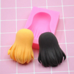 Doll Hair Pikkade juuste geelvorm Silikoonkummist vorm
