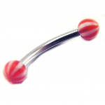 Les Tr&eacute;sors De Lily [E6884] - Piercing Arcade 'Tecno'  Rouge punane